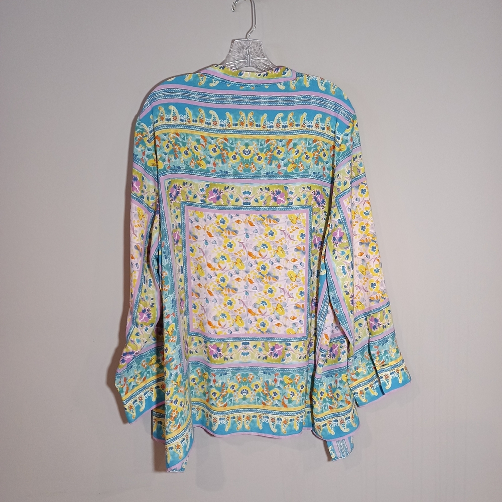 Cynthia Rowley Multicolor Mixed Pattern Plus Size… - image 2